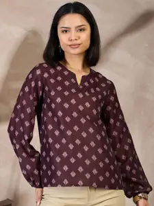 all about you Print Crepe Top