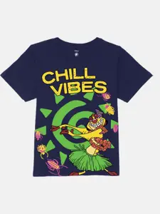 YK Disney Boys Graphic Printed Round Neck Regular Fit Cotton T-shirt
