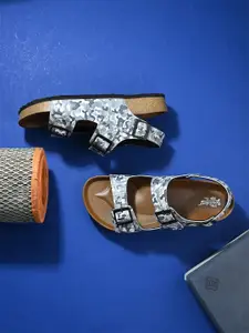 The Roadster Lifestyle Co Men Printed Comfort Sandals