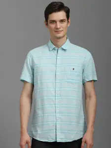 Louis Philippe Sport Men Slim Fit Horizontal Stripes Opaque Striped Casual Shirt