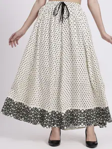 Hive91 Printed Flared Maxi Skirt