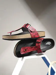 The Roadster Lifestyle Co Men Printed Comfort Sandals