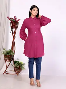 SAKURA Women Relaxed Opaque Casual Shirt