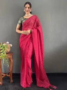 Anouk Bandhani Poly Chiffon Bandhani Saree