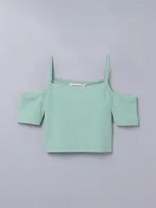 taffykids Off-Shoulder Cold-Shoulder Top