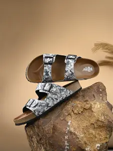The Roadster Lifestyle Co Men Printed Comfort Sandals