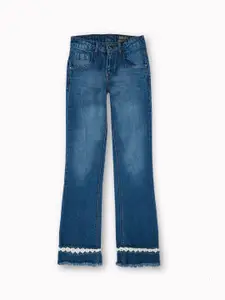 Gini and Jony Girls Comfort Mid-Rise Bootcut Light Fade Jeans