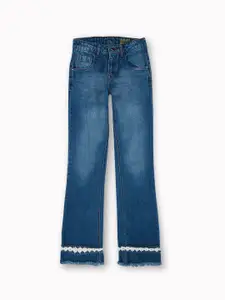 Gini and Jony Girls Comfort Mid-Rise Bootcut Light Fade Jeans