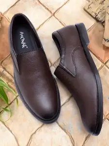 ARAMISH Men Leather Formal Slip On Shoes
