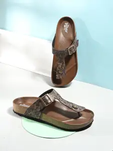 The Roadster Lifestyle Co Men Printed Comfort Sandals