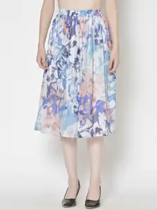 Moda Rapido Printed A-Line Midi Skirt