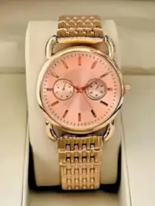 Miss Perfect Women Dial & Bracelet Style Straps Analogue Hybrid Watch A4-Rose Gold
