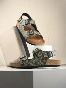 The Roadster Lifestyle Co Men Printed Comfort Sandals