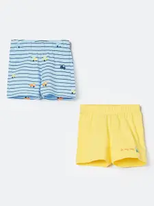 Juniors by Lifestyle Boys Striped Printed Shorts