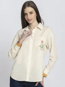 SHAYE Women Smart Opaque Printed Casual Shirt