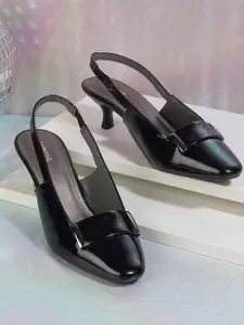 Mochi Slim Heeled Pumps with Bows