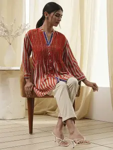 Biba Women Straight Opaque Striped Casual Shirt