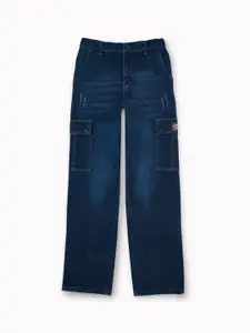 Gini and Jony Boys Comfort Straight Fit Light Fade Low Distress Jeans