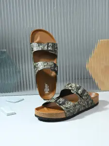 The Roadster Lifestyle Co Men Printed Comfort Sandals