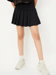 max Pleated A-Line Mini Skirt