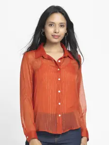 SHAYE Women Smart Opaque Casual Shirt