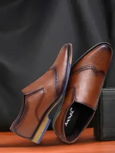 ARAMISH Men Leather Formal Slip-Ons
