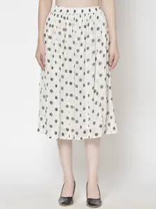Moda Rapido Printed Flared Midi Skirt