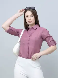 PURYS WORKSPACE Women Solid Formal Shirt