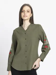 SHAYE Women Relaxed Opaque Casual Shirt