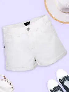 KiddoPanti Girls Denim Denim Shorts