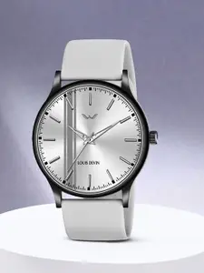 LOUIS DEVIN Men Brass Embellished Dial & Straps Analogue Watch LD-BK054-GREY