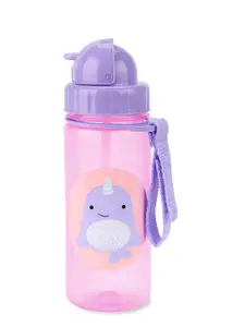 SKIP HOP Kids Purple & Pink Cartoon Characters Printed Sipper Water Bottle