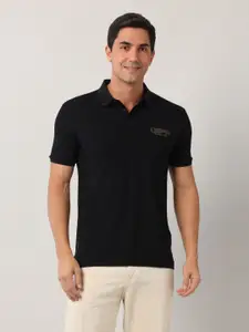 U.S. Polo Assn. Denim Co. Men Solid Polo Collar Slim Fit T-shirt