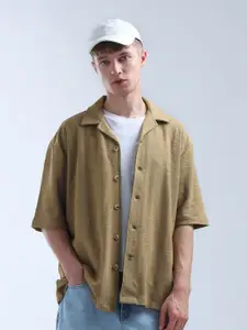 Flying Machine Men Relaxed Opaque Casual Shirt