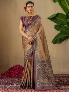 Saree mall Kalamkari Pashmina Bagru Sarees