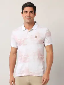 U.S. Polo Assn. Denim Co. Men Abstract Printed Polo Collar Cotton Slim Fit T-shirt