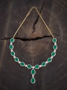 Kushal's Fashion Jewellery Gold-Plated Artificial Stones Studded Necklace