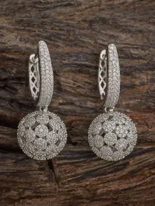 Kushal's Fashion Jewellery Gold-Plated Zircon Embellished Bridal Contemporary Earrings