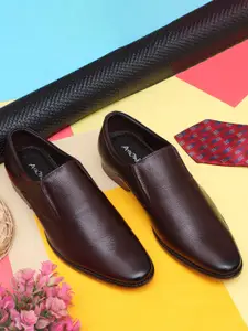 ARAMISH Men Leather Formal Slip-Ons