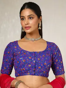 Soch Embroidered U Neck Saree Blouse With Sequins