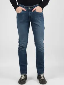 Numero Uno Men Skinny Fit Low-Rise Light Fade Stretchable Jeans
