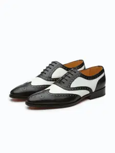 3DM Lifestyle Men Leather Wingtip Formal Oxfords