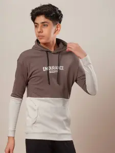 Technosport Boys Colourblocked Hooded Sweatshirt