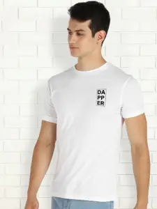 Moda Rapido Men Typography Printed Round Neck Cotton Slim Fit T-shirt