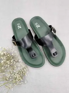 THE MADRAS TRUNK Women Colourblocked T-Strap Flats