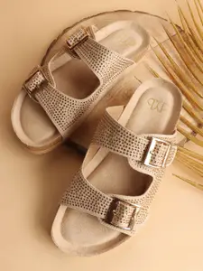 THE WHITE POLE Women The White Pole Stylish Trending Ethnic Flat Floter Sandal