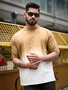 Maniac Men Dyed Round Neck Cotton T-shirt