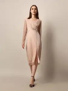 ONLY Embellished Chiffon Fit & Flare Midi Dress