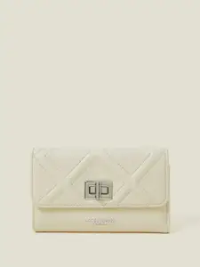 Accessorize Women Diamond Stitch Tri-Fold Purse