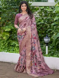 Anouk Floral Zari Sungudi Saree